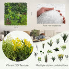 Artificial Grass Wall Boxwood Plant Panel: 20"x20"(12P) UV Resistant Green Leaves Faux for Interior Wall Backdrop,Garden and Indoor Outdoor Wall&Fence Covering Privacy，Party Wall Fence Decor