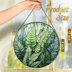 8'' Fern Plant Sun Catcher Ornament, Stained Glass Window Hanging, Sun Catchers for Windows Hanging Ornaments, Window Decor | Plant Lover Gifts, Housewarming Gifts