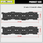 PR1ME 31 Inch Heavy Duty Garage Storage Wall Rails, 2 Pcs Wall Mount Organization Rails, Organization Tool Storage Utility Rack for Hooks