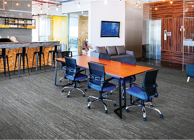 Mohawk Advance 36" x 12" Berber (Loop pile), 0.11" Pile Height, Carpet Tile, PET Fiber, Cross Walk Color, (24 Tiles), (72 sqft/carton)