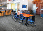 Mohawk Advance 36" x 12" Berber (Loop pile), 0.11" Pile Height, Carpet Tile, PET Fiber, Cross Walk Color, (24 Tiles), (72 sqft/carton)