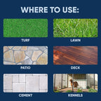 Eco Strong Outdoor Odor Eliminator Outside Dog Urine Enzyme Cleaner Powerful Pet, Cat, Animal Scent Deodorizer | Professional Strength for Yard, Turf, Kennels, Patios, Decks (160 oz Bundle w Sprayer)