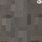 Mohawk Basics 24" x 24" Berber (Loop pile), 0.09" Pile Height, Carpet Tile, PET Fiber, Stone Walk Color, (24 Tiles), (96 sqft/carton)