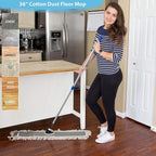 2 Pack of 36 Cotton Refills for Industrial Class Floor Dust mop Series Can be fit with Others (2 Pack of 36 Cotton Refill)