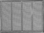 Repa Market 2-Pack Air Vent Cover 16x12 Inch (Outer Dimensions) Black Galvanized Steel Louvered Grill Cover with Mesh Screen/Wall or Ceiling Vent/HVAC Register for Indoor and Outdoor Ventilation