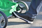 GreenCart Lightweight Cart with Reusable and Foldable 3 Bags Easy for Shopping and Carrying Groceries in Store (Black Frame + 3 Green Baskets)