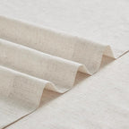 Vision Home Natural Pinch Pleated Curtains Textured Light Filtering Window Curtains 84 inch for Living Room Bedroom Patio Pinch Pleat Drapes with Hooks 1 Panel 60" Wx84 L