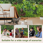Artificial Grass Wall Boxwood Plant Panel: 20"x20"(12P) UV Resistant Green Leaves Faux for Interior Wall Backdrop,Garden and Indoor Outdoor Wall&Fence Covering Privacy，Party Wall Fence Decor