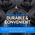 Reli. 16-25 Gallon Trash Bags | 500 Bags | Black | Home, Kitchen | Strong | Garbage