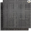 20" X 20" Carpet Tiles, Carpet Squares, 24 Tiles/64.5 Sq.Ft per Box, Floor Carpet Tiles for Home Office Industry, Geometric-Light Grey