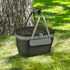 Picnic at Ascot Patented Insulated Folding Picnic Basket Cooler- Designed & Quality Approved in The USA