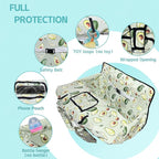 Shopping Cart Cover for Baby,2-in-1 High Chair Cover with Portable Cloth Bag,Cart Seat Pad for Babies Grocery Cushion Cover Restaurant,Suitable for All Supermarkets