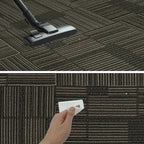 24" x 24" Self-Adhesive Carpet Tiles, 10 Pack Peel and Stick Carpet Squares for Indoor Flooring, Non-Slip Squares Carpet Floor Tile for Basement, Bedroom, Office, Easy DIY Installation