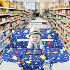 Shopping Cart Cover for Baby,2-in-1 High Chair Cover with Portable Cloth Bag,Cart Seat Pad for Babies Grocery Cushion Cover Restaurant,Suitable for All Supermarkets