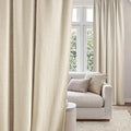 NICETOWN Jacquard Linen Curtains 84 inch Length 2 Panels, Waffle Weave Privacy with Light Filtering Window Treatments for Bedroom, W52 x L84, 2 Panels