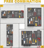 Ultrawall Metal Pegboard Panels, Pegboard Wall Organizer, Black Peg Boards for Wall, Garage Tool Storage Organization, 12"X16", 4pcs