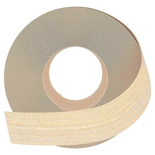 GSCIT Club Maple Edge Banding, 1 1/2 inch x 500ft roll of Veneer Edge Banding Preglued Flexible, Wood Tape Banding for Cabinet Repair Plywood