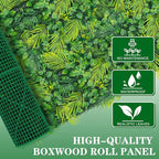 Artificial Grass Wall 40"x120"(33.33 SQFT), Boxwood Wall Panels UV-Protected Greenery Privacy Hedge Screen for Indoor Outdoor Patio Balcony, Party Garden Fence Decor
