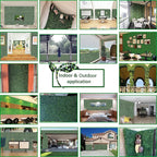 Artificial Grass Wall Panels,20X20 in 6P UV-Anti Greenery Boxwood Panels for Indoor Outdoor Green Wall Decor & Ivy Fence Covering Privacy