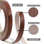 GSCIT Club Cherry Edge Banding, 3 inch x 25ft roll of Veneer Edge Banding - Pre-glued Flexible, Wood PVC Tape for Cabinet Repair & Furniture Restoration