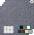 Carpet Tile 20 Pack 24” X 24” Self Adhesive Carpet Floor Tiles Anti-Slip Squares Peel and Stick Floor Tilel DIY Installation for Bedroom(Dark Grey)