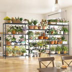 6Tier Metal Shelving Unit Storage Shelves. 1200LBS Wire Shelving Rack Heavy Duty, 75H Adjustable Pantry Shelves, Metal Shelf for Garage Shelving, Closet Shelves,Kitchen, 75" Hx 36" Wx 18" D