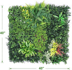 Boshen Artificial Grass Wall Panels, 3 Pack 40“x40” Boxwood Hedge UV Protected Greenery Privacy Grass Wall Decor Indoor Outdoor Wedding Garden Decor