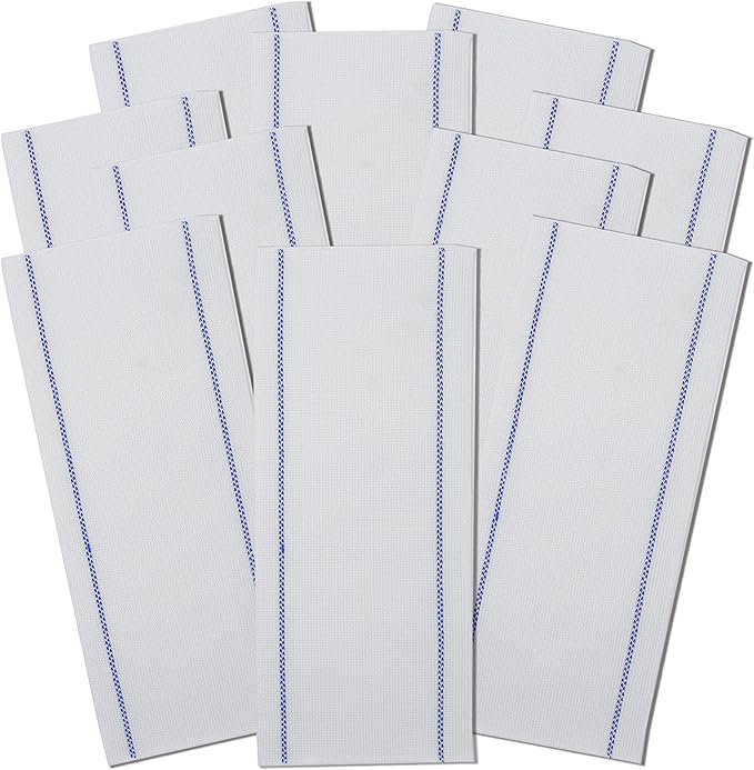 Don Aslett Disposable Mop Pads (24", 10-Pack) 5-inch Wide Replacement Floor Mop Pads for Wet or Dry Multi Surface Cleaning | Extra Thick Single-Use Mop Pad Refills for Cleaning Dust and Pet Hair