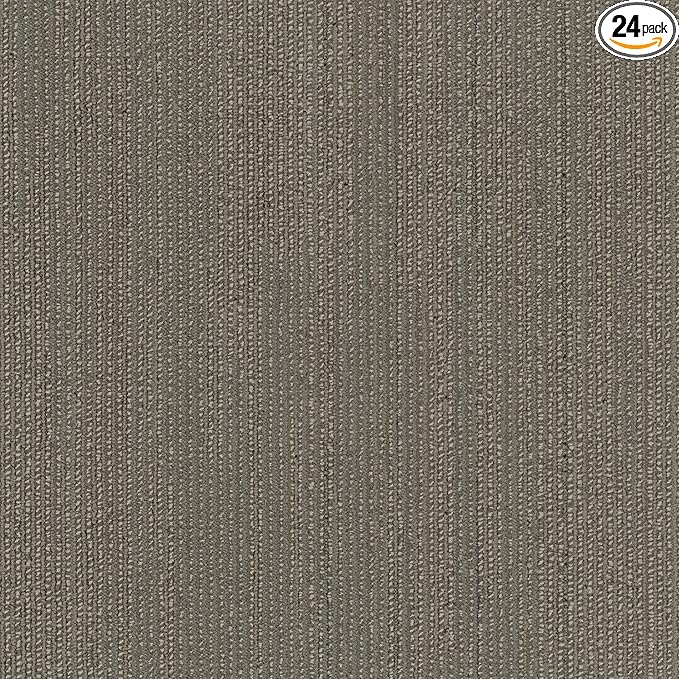Mohawk Elite 24" x 24" Berber (Loop pile), 0.1" Pile Height, Carpet Tile, Nylon Fiber, Sparrow Color, (24 Tiles), (96 sqft/carton)