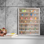 GMFrames 16x20 Wooden Shadow Box Frame with Removable Shelves Deep Display Case for Military Medals Keepsakes White