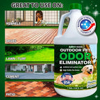 Nature's Freedom Outdoor Pet Odor Eliminator – Gallon Enzyme Cleaner with Pump Sprayer for Yard, Turf, Patios, Kennels, Concrete