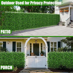 20"x20" 12pcs Grass Wall Panels, Artificial Fern Grass Backdrop with UV Protection, Fake Greenery Plant Boxwood Panels, Green Wall Decor for Outdoor Indoor Patio Garden Backyard