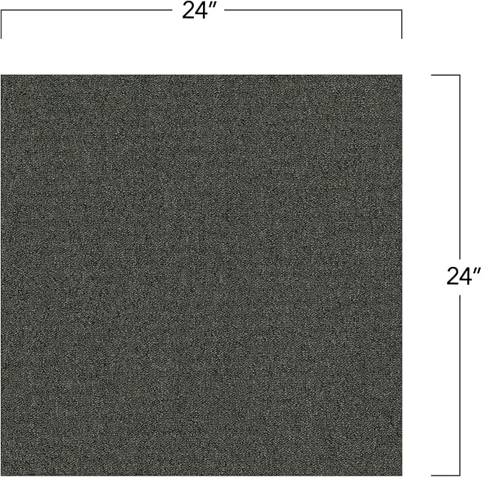 Mohawk Advance 24" x 24" Berber (Loop pile), 0.11" Pile Height, Carpet Tile, Nylon Fiber, Irish Stone Color, (24 Tiles), (96 sqft/carton)