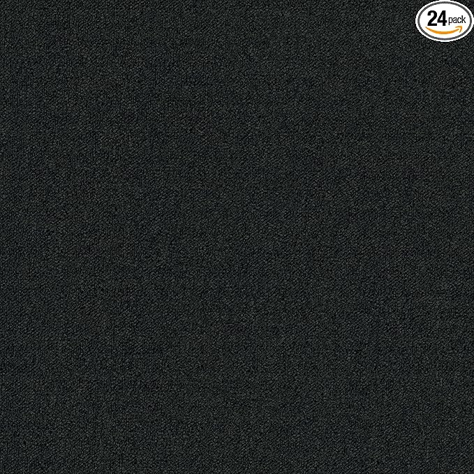 Mohawk Advance 24" x 24" Berber (Loop pile), 0.11" Pile Height, Carpet Tile, Nylon Fiber, Carbon Color, (24 Tiles), (96 sqft/carton)