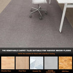 16-Pack 20"x20" Carpet Tiles, Non-Adhesive Soft Padded Floor Squares with Seamless Look for Home, Office, Indoor & Outdoor Use (43 Sq Ft) (J7)