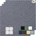 Carpet Tile 10 Pack 24” X 24” Self Adhesive Carpet Floor Tiles Anti-Slip Squares Peel and Stick Floor Tile DIY Installation for Bedroom(Dark Grey)