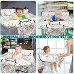 Shopping Cart Cover for Baby,2-in-1 High Chair Cover with Portable Cloth Bag,Cart Seat Pad for Babies Grocery Cushion Cover Restaurant,Suitable for All Supermarkets