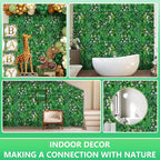 Artificial Hedge Grass Wall, Boxwood Panels 20"x20"(8pcs), Greenery Wall Backdrop, UV Protected Privacy Fence Screen, Green Wall Decor for Outdoor Indoor Wedding Décor