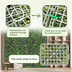 Greenery Grass Wall Boxwood Plant Roll: 60"x128"(53.5 SQFT) with UV Resistant Green Leaves Faux for Interior Panel, Greenery Backdrop,Garden and Indoor Outdoor Wall&Fence Covering Privacy
