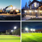 800W LED Flood Light Outdoor,3600W Equivalent Super Bright FloodLight with Plug,80000LM 6000K Daylight White IP66 Waterproof Commercial Lighting for Sports Fields,Courts, Arena, Stadium