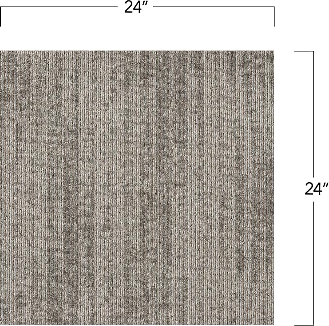 Mohawk Advance 24" x 24" Berber (Loop pile), 0.09" Pile Height, Carpet Tile, PET Fiber, Trending Topics Color, (24 Tiles), (96 sqft/carton)