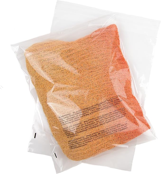 Poly Bags with Suffocation Warning 10x13 - Resealable - 200 Pack - Clear Poly Bags 10x13" - Packaging Bags - T-Shirt Bags - Retail Supply Co