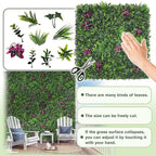 Greenery Grass Wall Boxwood Plant Roll: 40"x120"(33.5 SQFT) with UV Resistant Green Leaves Faux for Interior Wall, Greenery Backdrop,Garden and Indoor Outdoor Plant Panel Covering Privacy
