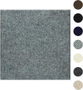 Carpet Tiles Peel and Stick 24” x 24”, Self Adhesive Soft Padded Flooring Stickers, Light Gray Home Decor for Bedroom Living Room Office, 20 Tiles & 80 sq ft per Box