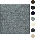 Carpet Tiles Peel and Stick 24” x 24”, Self Adhesive Soft Padded Flooring Stickers, Light Gray Home Decor for Bedroom Living Room Office, 20 Tiles & 80 sq ft per Box