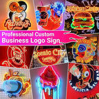 Custom Logo UV Printed LED Neon Sign For Wall Decor,Personalized Bussiness Light for Bar Salon Party Office Wall Birthday Wedding