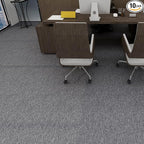 16-Pack 20"x20" Carpet Tiles, Non-Adhesive Soft Padded Floor Squares with Seamless Look for Home, Office, Indoor & Outdoor Use (43 Sq Ft) (J6)