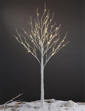LIGHTSHARE 6 Feet Birch Tree, 72 LED Lights, Warm White, for Home, Festival, Party, and Christmas Decoration, Indoor and Outdoor Use
