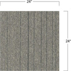Mohawk Basics 24" x 24" Berber (Loop pile), 0.07" Pile Height, Carpet Tile, PET Fiber, Dime Color, (24 Tiles), (96 sqft/carton)