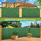 Boxwood Roll Panels, 60"x120" Artificial Ivy Privacy Fence Screen, UV-Anti Faux Boxwood Roll Grass Wall Panels for Garden Patio Balcony Privacy